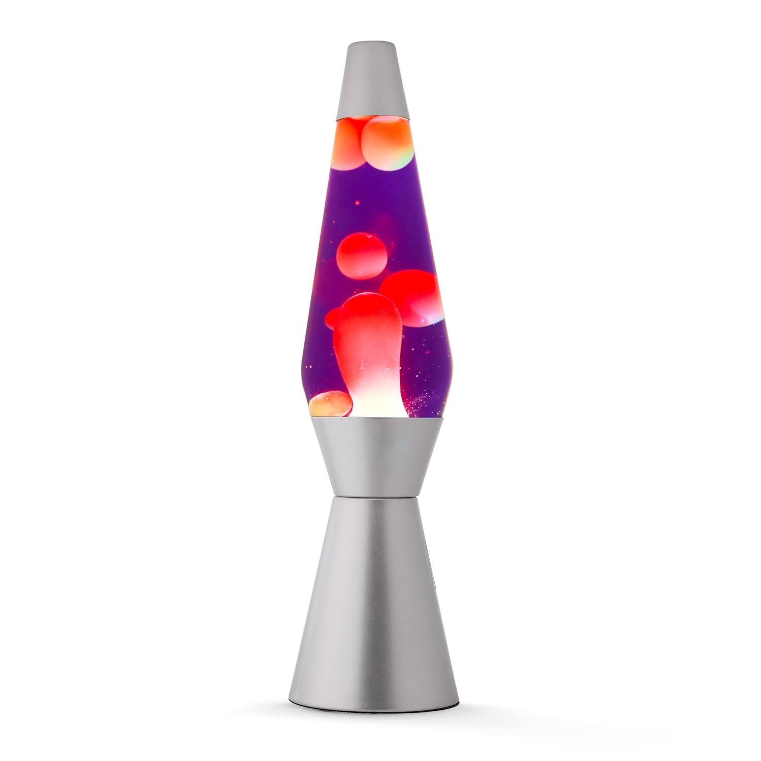 I-TOTAL — Lampe à lave rétro argent violet/jaune