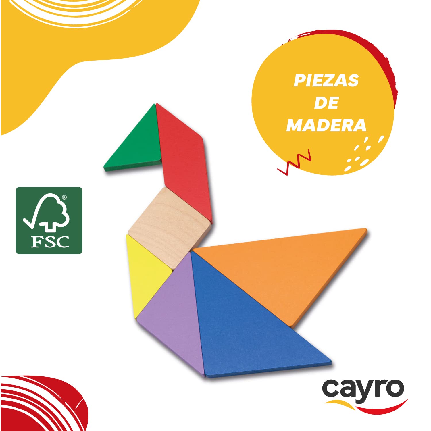 CAYRO Tangram — Jeu éducatif en bois dès 7 ans – Image 11