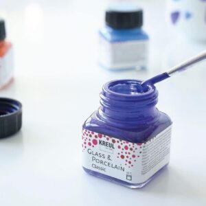 Alternative view of KREUL Glass & Porcelain — Set de 6 Peintures 20 ml + Pinceau