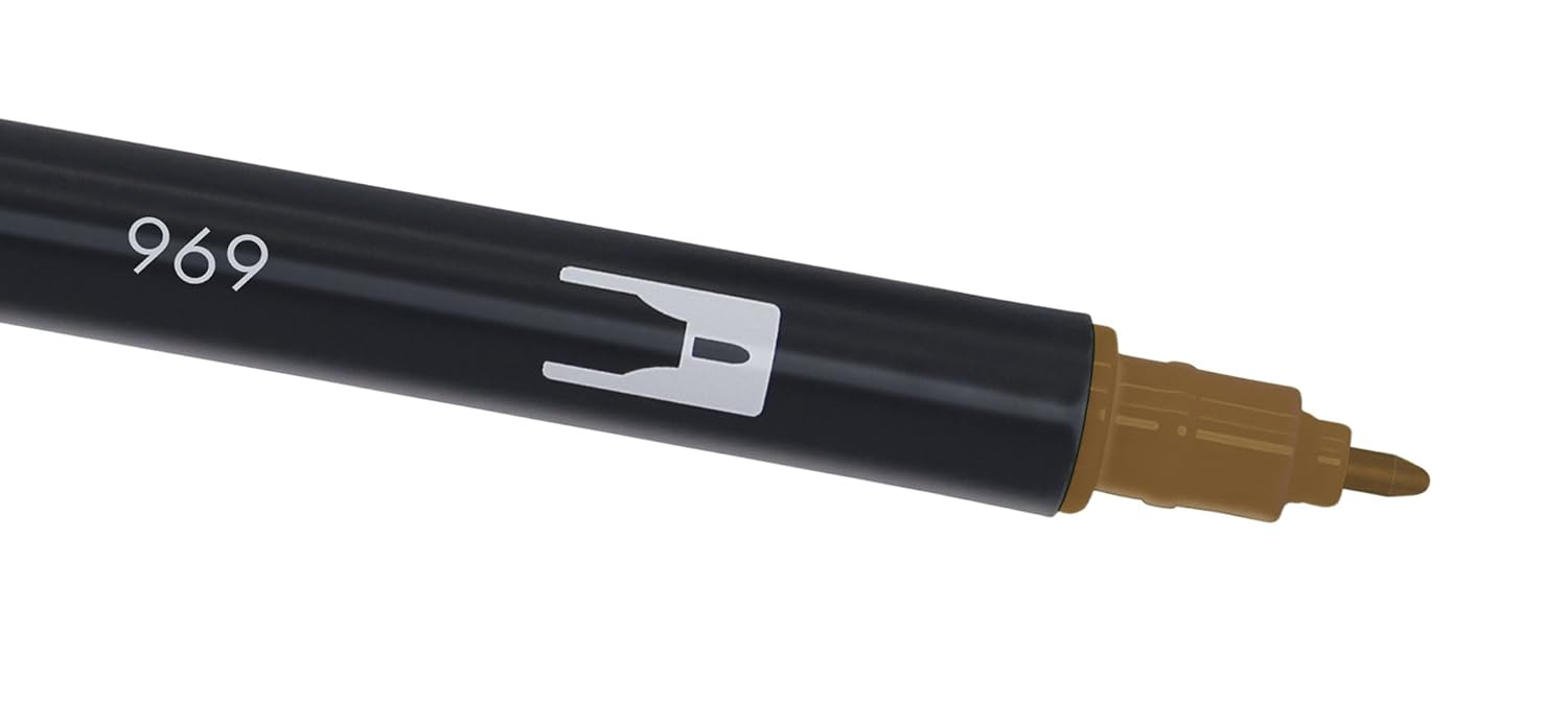 TOMBOW ABT-969 — Feutre pinceau à 2 pointes Chocolat – Image 8