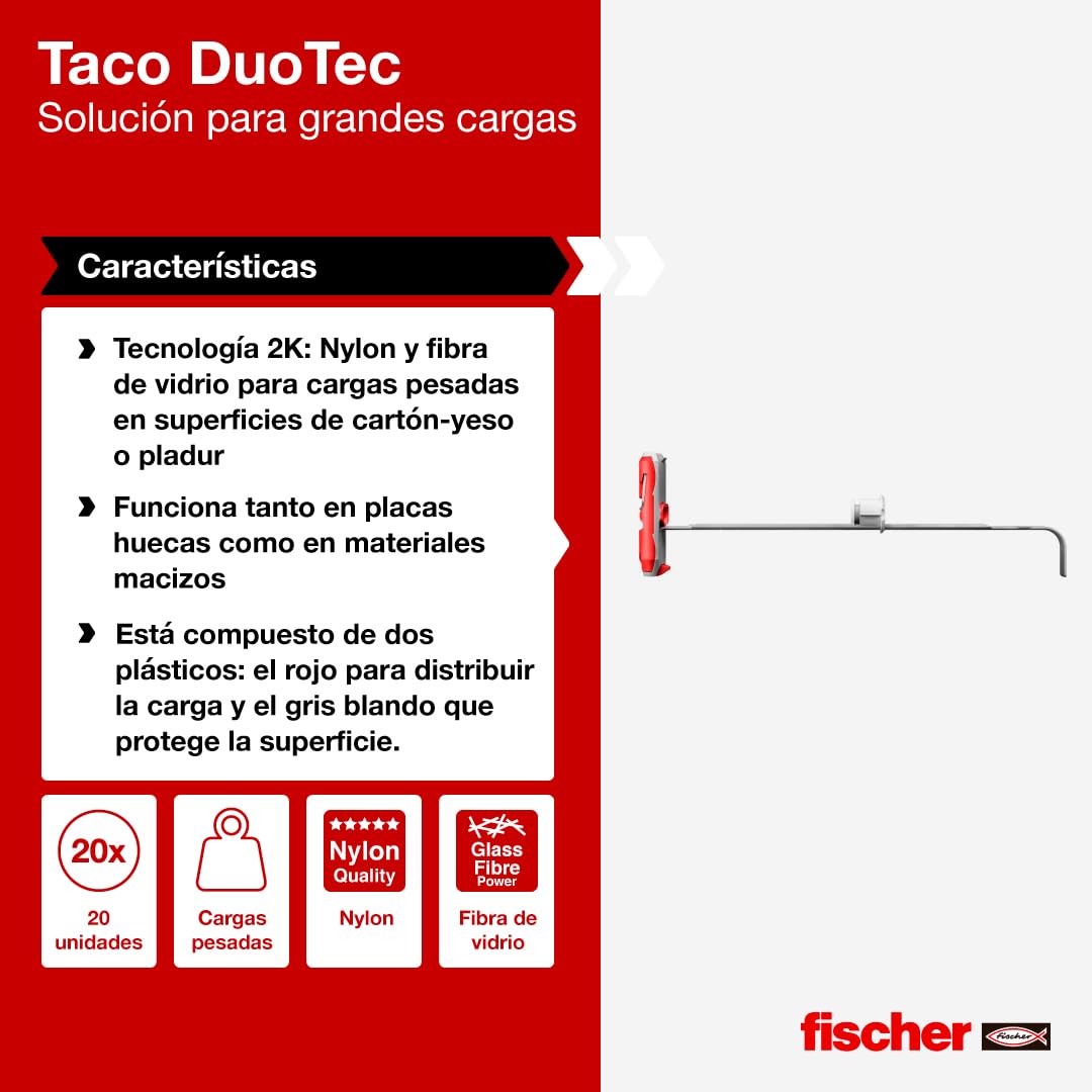 FISCHER Duotec — Cheville à bascule nylon avec vis x25 – Image 13