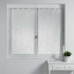 DOUCEUR D'INTÉRIEUR — Paire de voilages brodés 60 x 90 cm