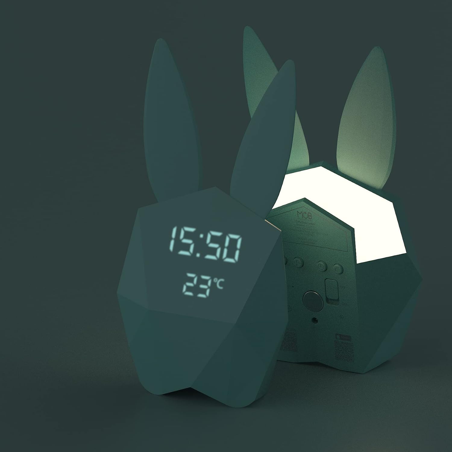 MOB Cutie Clock Connect — Réveil connecté veilleuse turquoise – Image 7