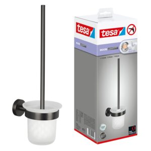 TESA Moon — Ensemble support et brosse WC graphite brossé