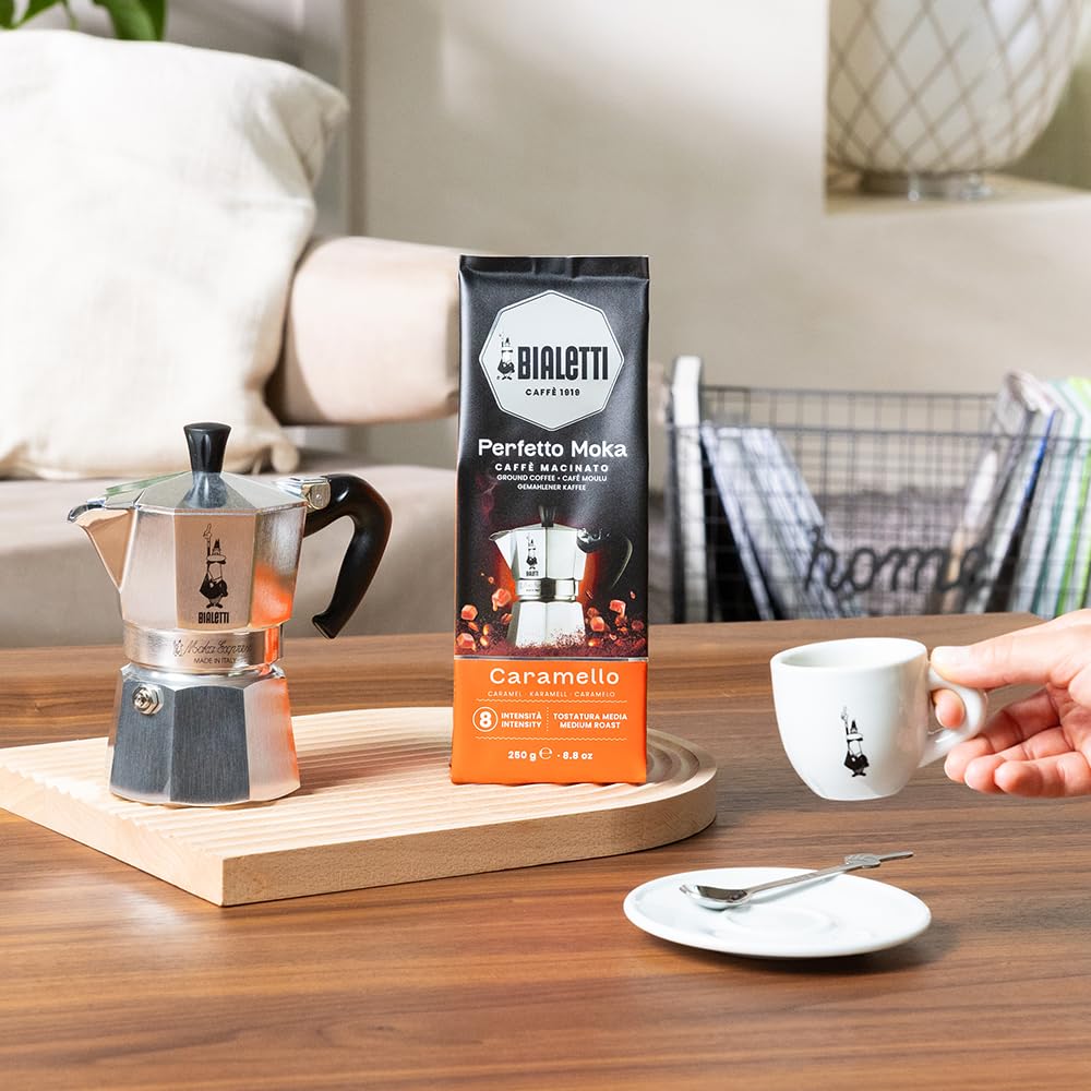 BIALETTI Perfetto Moka — Café Moulu Arôme Caramel 250 g – Image 3