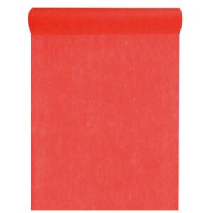 SANTEX — Chemin de table intissé rouge 25 m x 30 cm