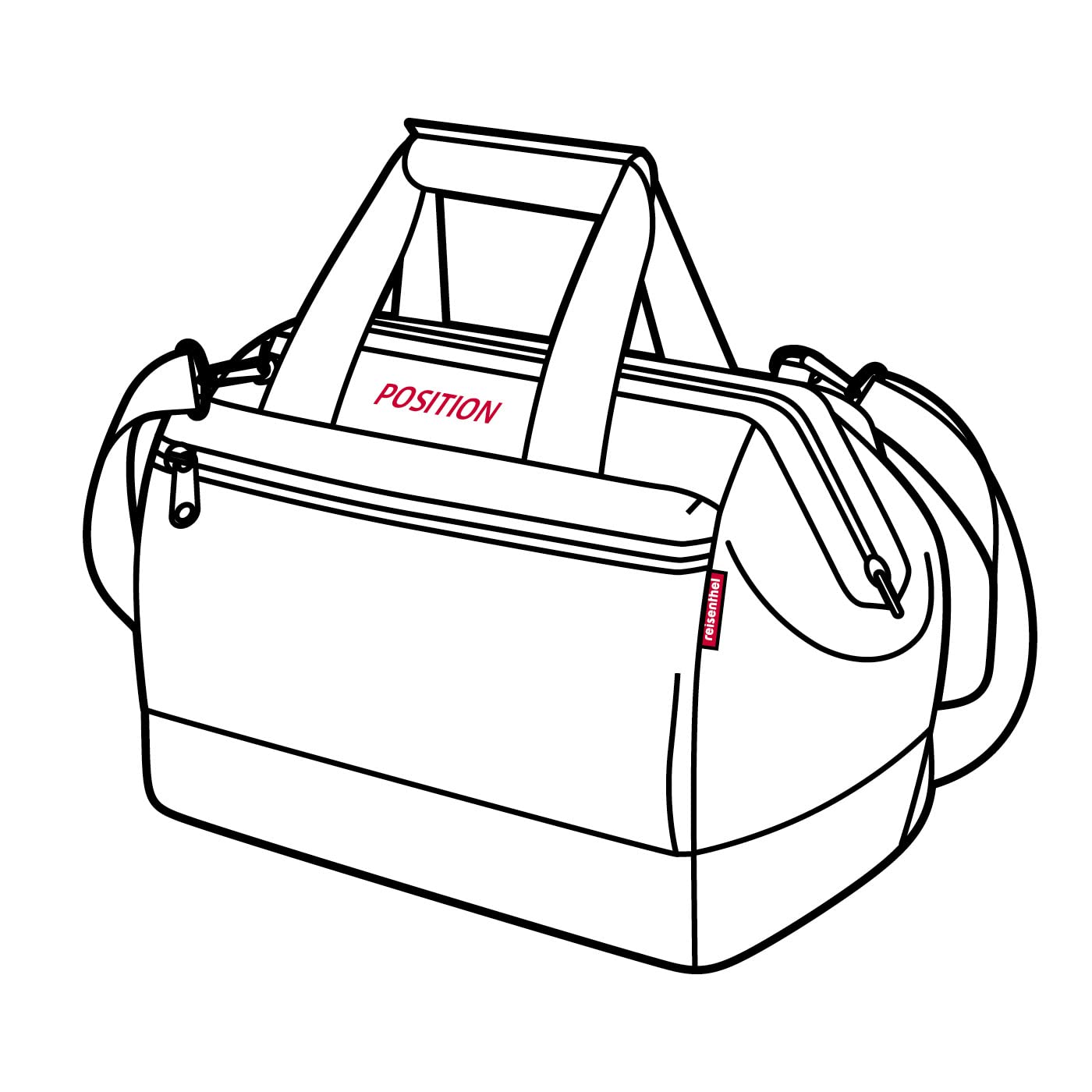 REISENTHEL Allrounder L Pocket — Sac de voyage noir – Image 7