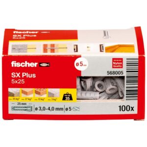 Alternative view of FISCHER SX Plus — Cheville nylon 5x25 boîte de 100