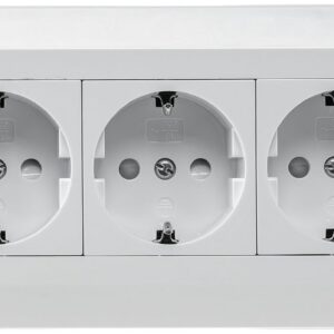 Alternative view of DELPHI — Base de prise 3 voies blanc 250 V/16 A