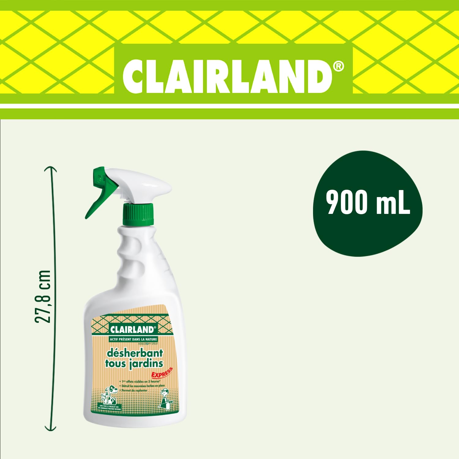 CLAIRLAND — Désherbant Tous Jardins Prêt à l'emploi 900ml – Image 9