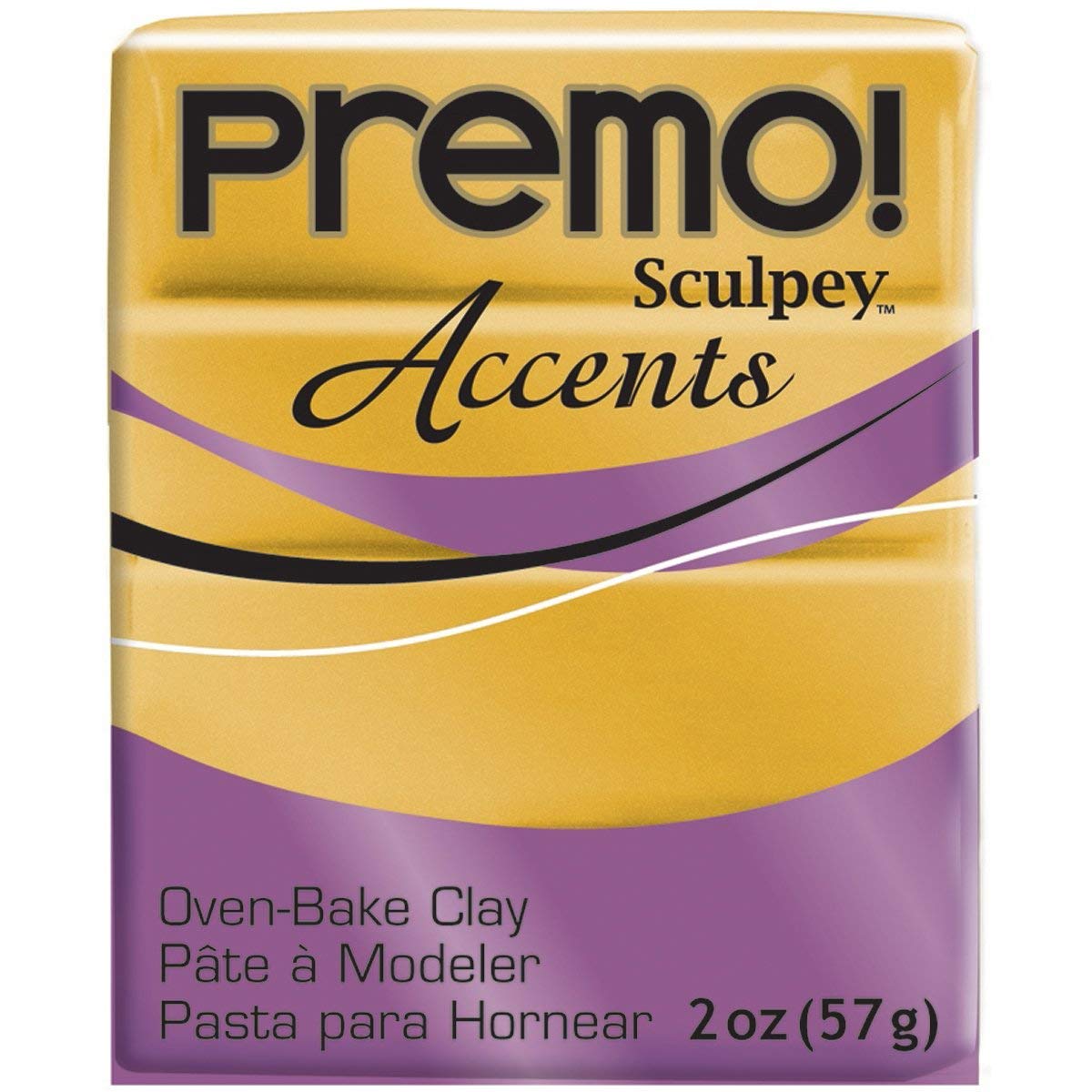 SCULPEY Premo Accent — Pâte polymère dorée 18K