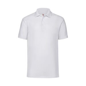 FRUIT OF THE LOOM — Polo Homme Blanc M