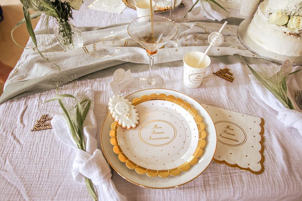 MON PREMIER ANNIVERSAIRE — Lot de 16 Serviettes Papier 33 cm – Image 3