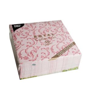 PAPSTAR Royal Collection — 50 serviettes 40 x 40 cm bordeaux