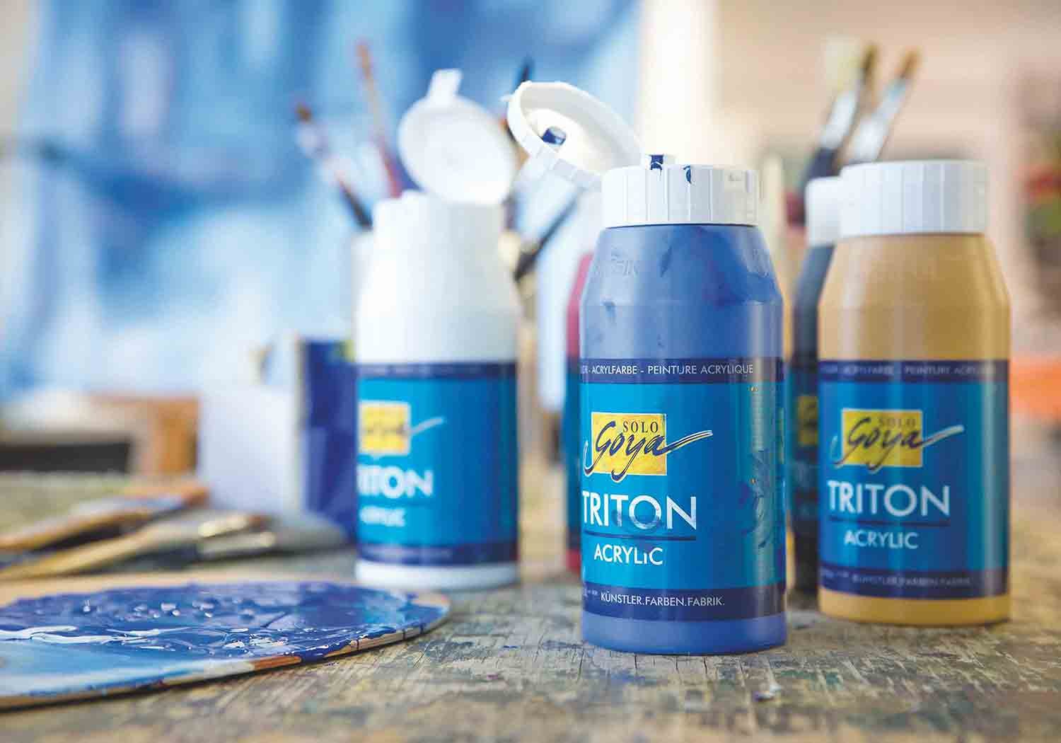 KREUL Solo Goya Triton — Peinture acrylique rose clair 750 ml – Image 3