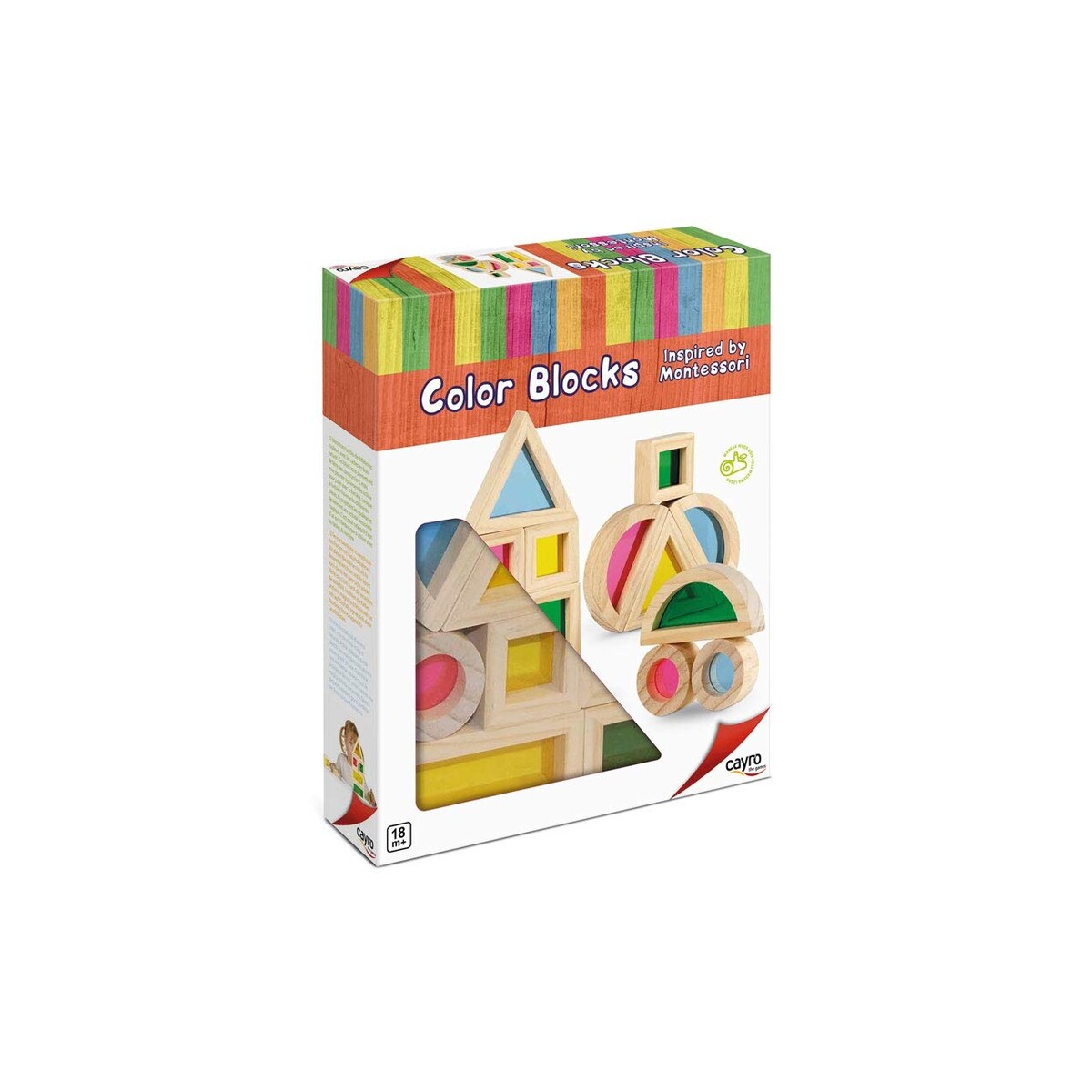 CAYRO — Blocs de couleurs Montessori multicolores
