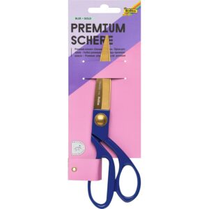 FOLIA — Ciseaux de ménage premium 20,1 cm bleu et or