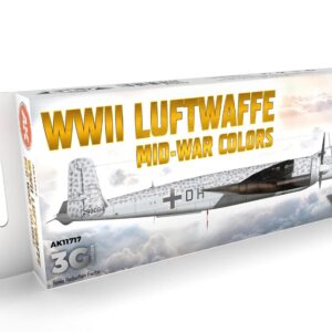 AK INTERACTIVE AK11717 — Set de peintures avions Luftwaffe 8x17ml