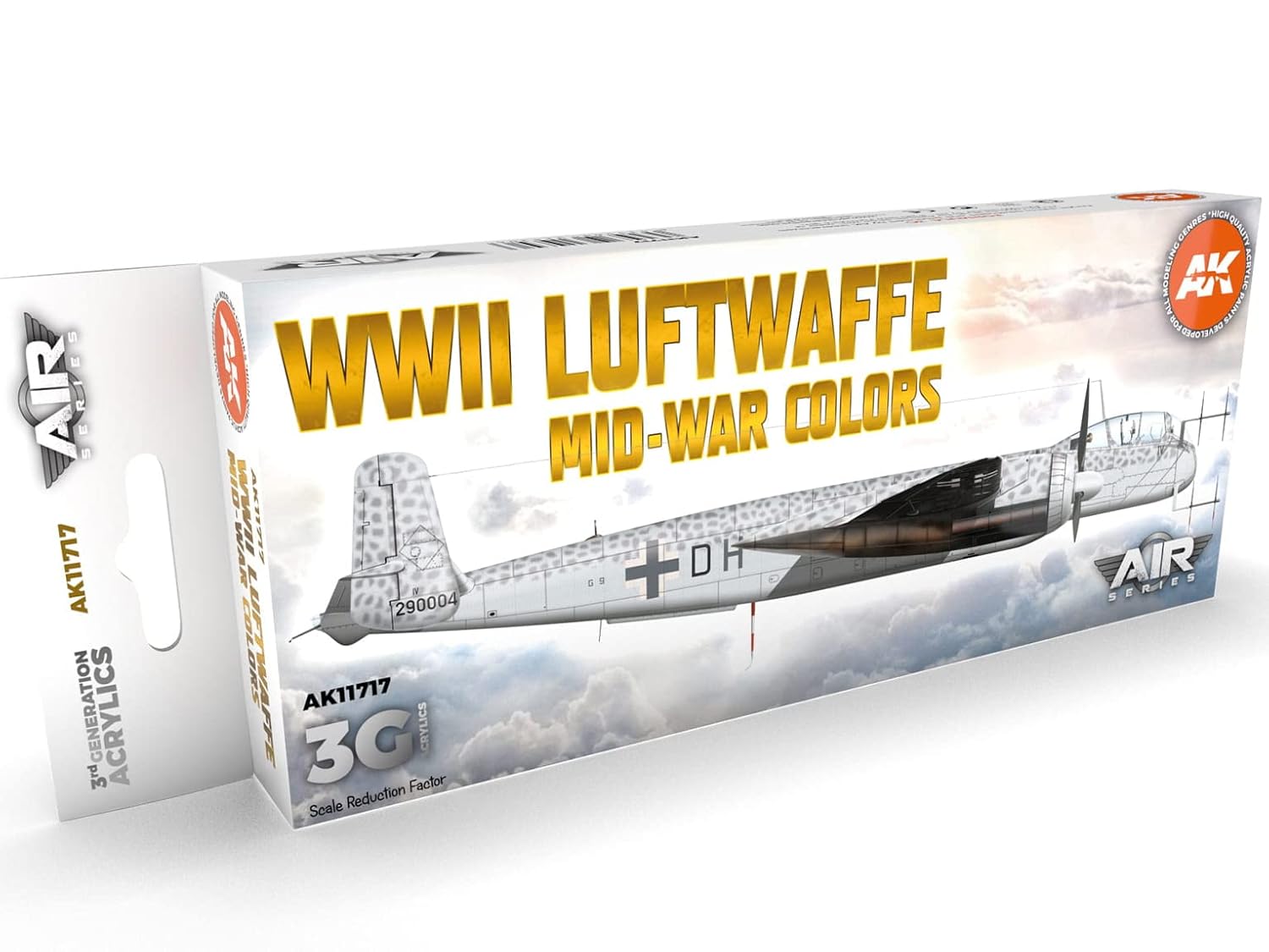 AK INTERACTIVE AK11717 — Set de peintures avions Luftwaffe 8x17ml