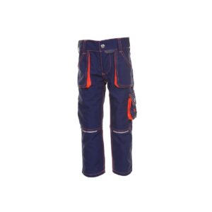 PLANAM Basalte — Pantalon Junior Enfant 158-164 Marine/Orange
