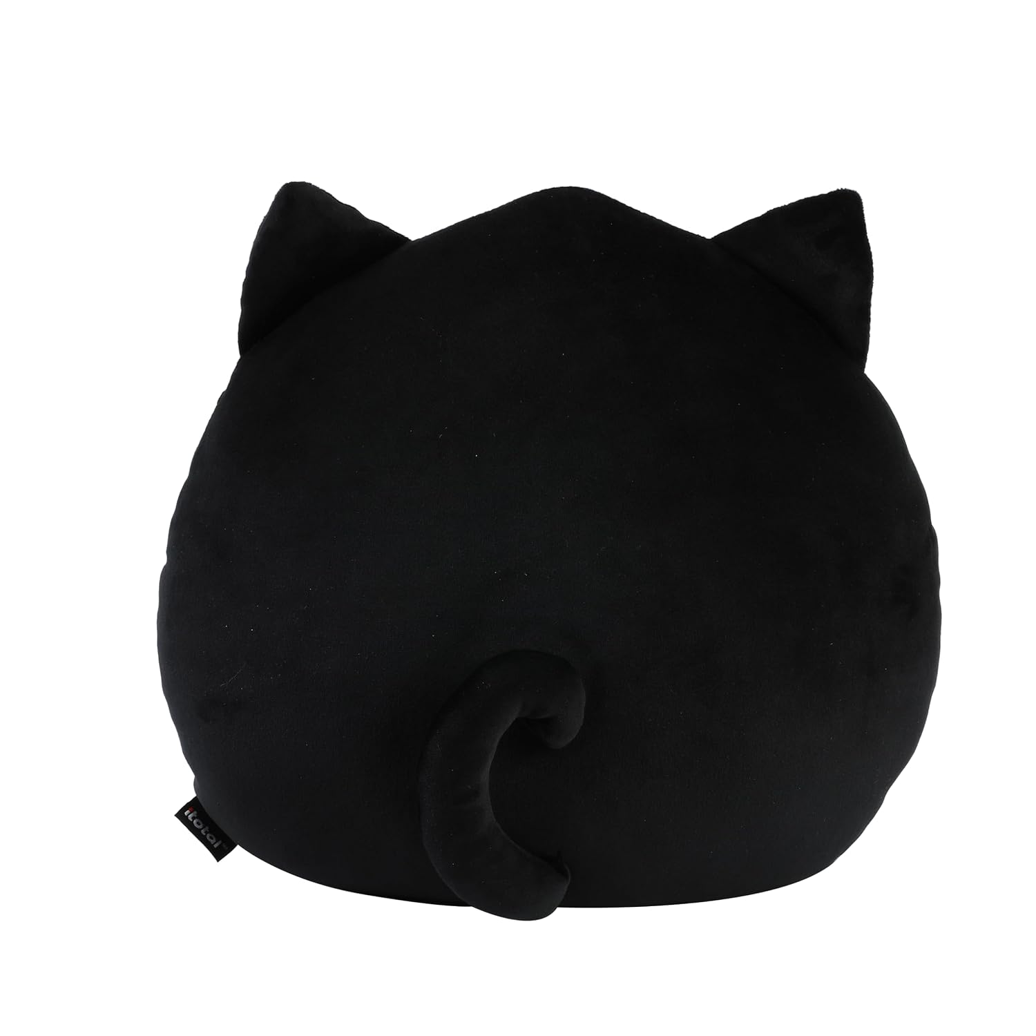 I-TOTAL — Coussin décoratif moelleux Chat noir – Image 2
