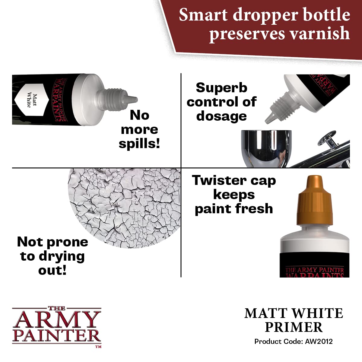 THE ARMY PAINTER Air Primer White — Apprêt acrylique 100 ml – Image 29