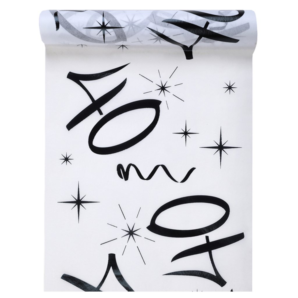 SANTEX — Chemin de Table 40e Anniversaire 30 cm x 5 m