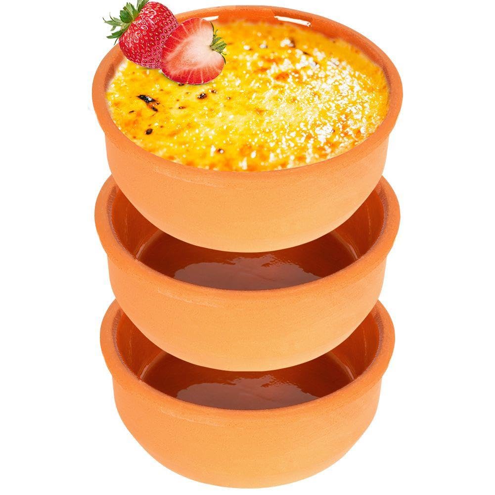 SANS MARQUE — Lot de 3 Plats à Tapas en Terre Cuite 12 cm