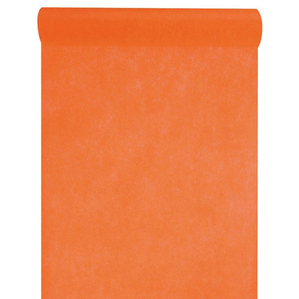 CHEMIN DE TABLE — Rouleau intissé orange 30 cm x 10 m