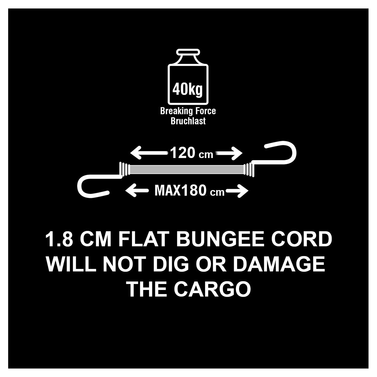 Master Lock Flat Bungee 120cm Double Crochet Bleu – Image 9
