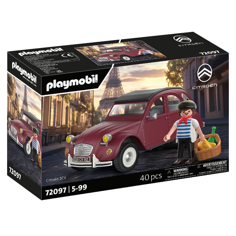 PLAYMOBIL — Voiture Citroën 2CV grenat exclusif