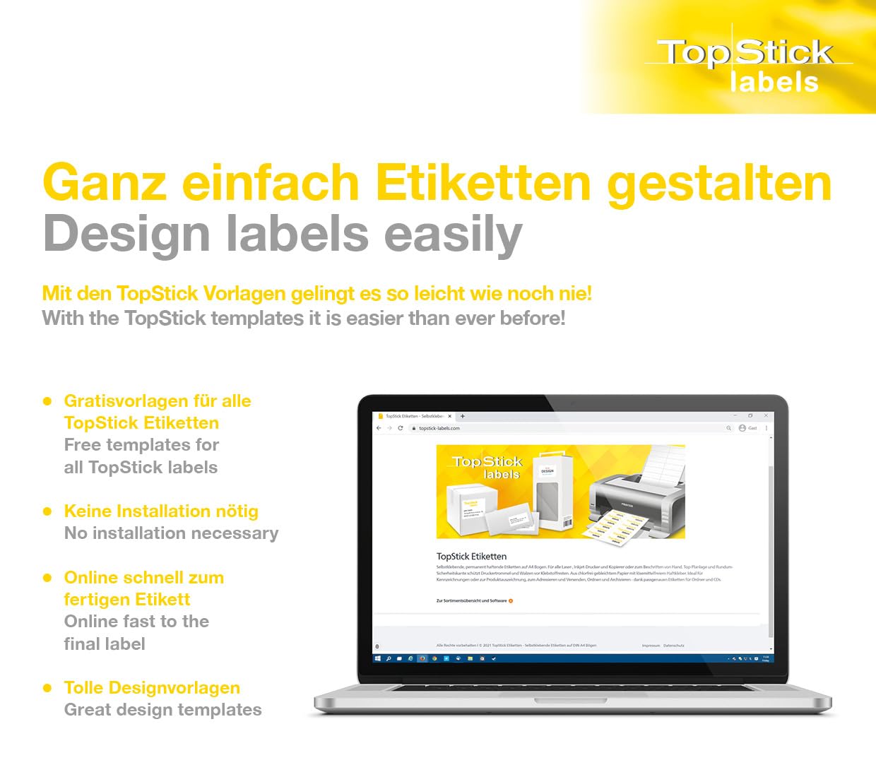 TOP STICK — Étiquettes blanches 105 x 74 mm – Image 15