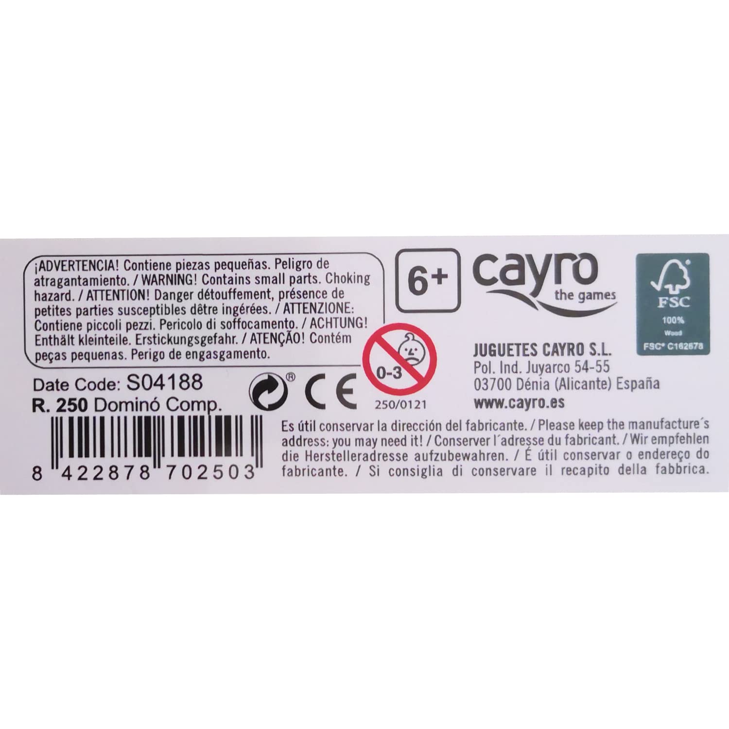 CAYRO — Dominos de compétition en boîte en bois – Image 2