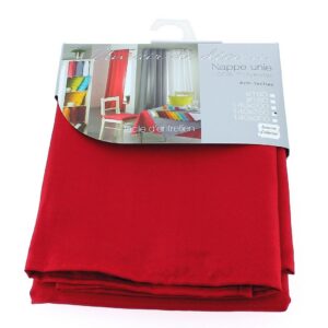 ESSENTIEL — Nappe rectangle 140 x 300 cm rouge polyester