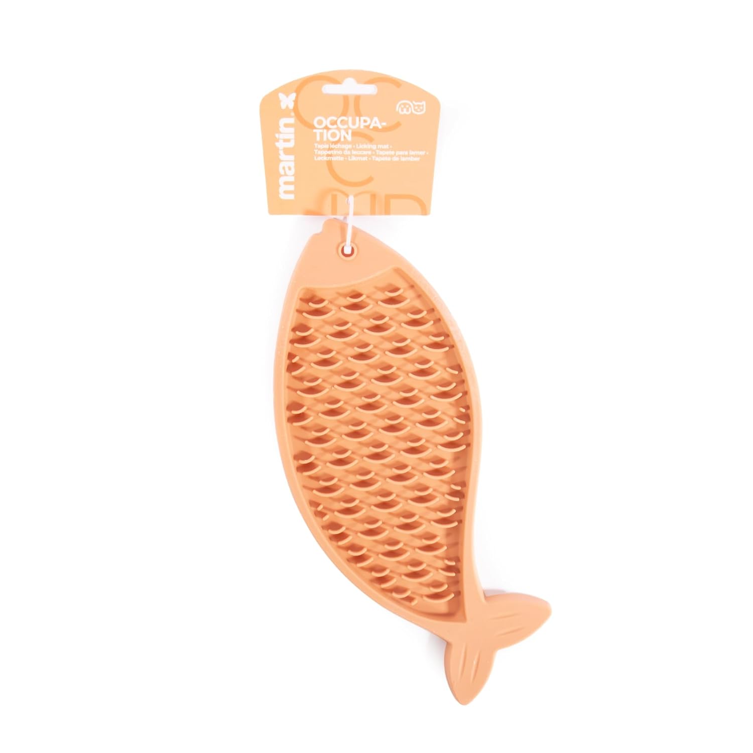 Tapis de léchage — Silicone forme poisson 22 x 13 cm jaune