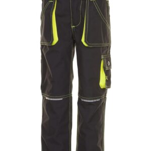 PLANAM — Pantalon anthracite/jaune taille 158/164