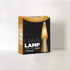 Alternative view of I-TOTAL — Lampe à lave Magma & paillettes dorées