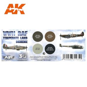 Alternative view of AK Acrylics 3Gen — Set Peintures RAF WWII 4x17ml