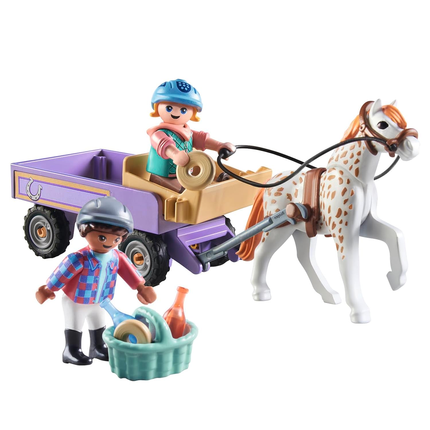 PLAYMOBIL Horses of Waterfall — Enfants avec calèche et poney – Image 15