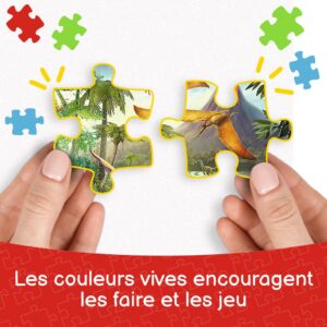 Alternative view of TREFL — Set de 3 Puzzles Dinosaures 20 à 50 Pièces