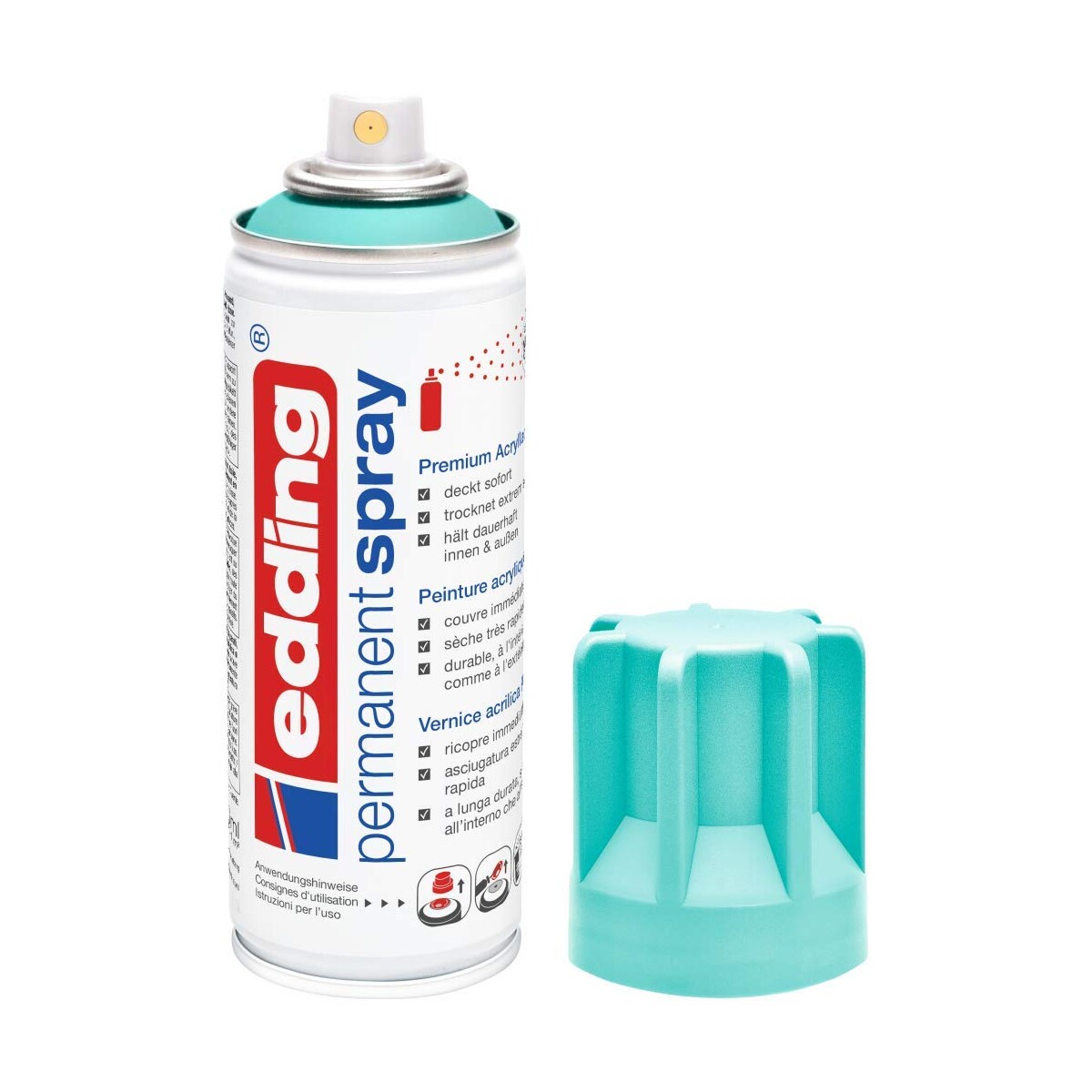 EDDING 5200 — Spray peinture acrylique turquoise 200 ml