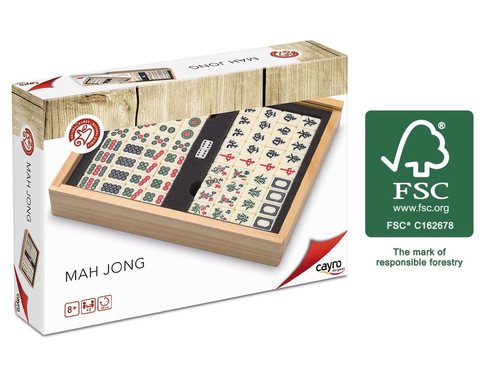 CAYRO Mah Jong — Jeu de Société en Bois 2 à 8 Joueurs – Image 4
