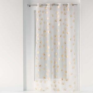 DOUCEUR D'INTÉRIEUR Ginkgold — Voilage à œillets 140 x 240 cm
