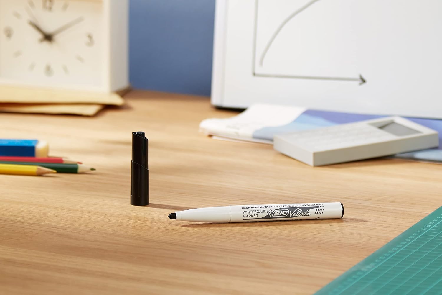 BIC Velleda 1741 — Lot de 12 marqueurs pour tableau blanc Noir – Image 2