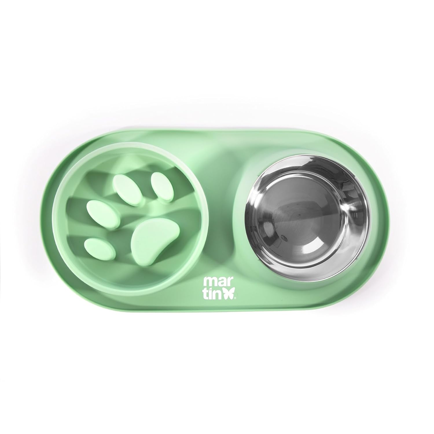 Gamelle — Bol anti-glouton chien 350 ml silicone et inox – Image 2