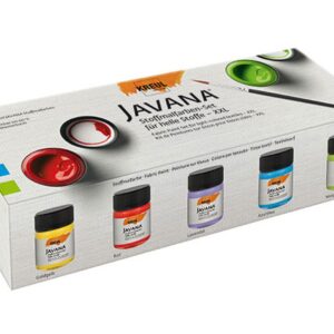 KREUL Javana — Set de 5 Peintures pour Tissu 5x50 ml
