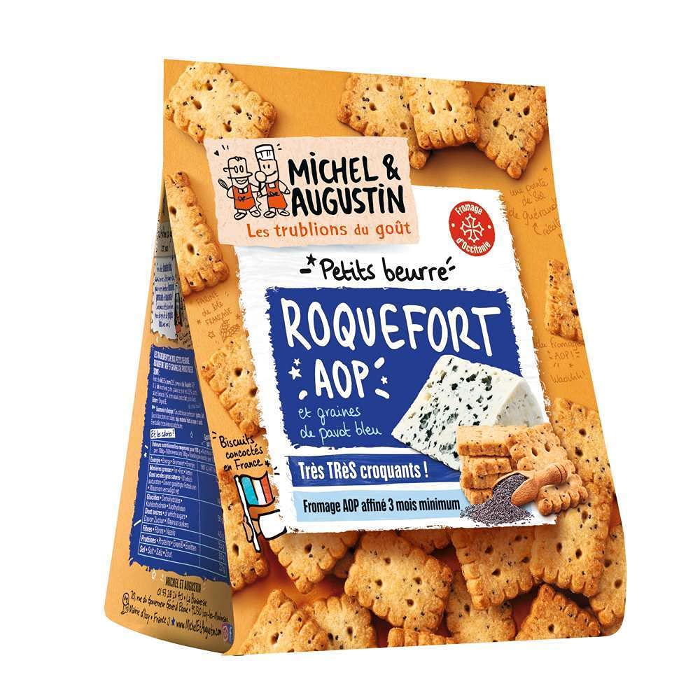 MICHEL ET AUGUSTIN — Petits beurre apéritifs Roquefort AOP 100g