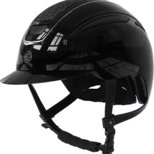 COVALLIERO Elite — Casque d’équitation noir laqué L/59-61