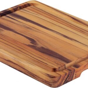 BILLOT — Billot de boucher en bois de teck FSC 40x30x3cm