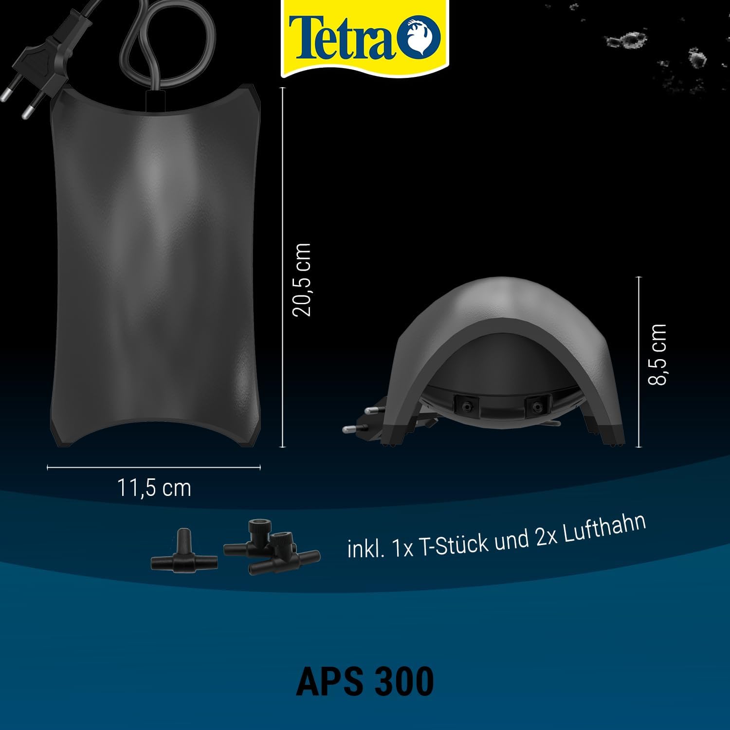 TETRA APS 300 — Pompe à air silencieuse pour aquarium 120-300L – Image 6